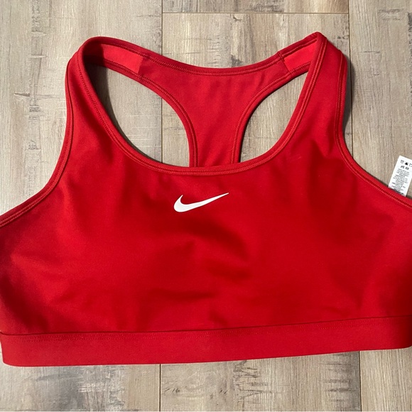 Nike Red Racerback Sports Bra - Picture 1 of 5